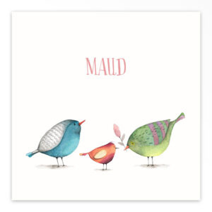 Gevouwen geboortekaartje