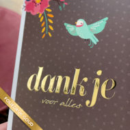 Postkaart foliedruk goud