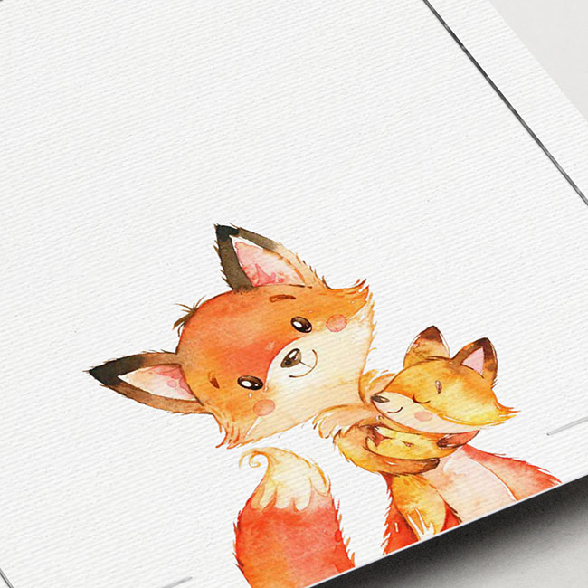 Studio Draak kaart foliedruk zilver