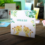 Tweeling geboortekaartjes