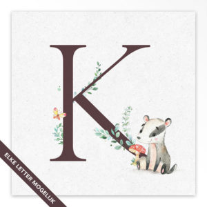 Gevouwen geboortekaartje