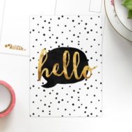 Postkaart 'Goudeerlijk' hello