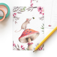 Postkaart 'Natuurlijke liefde' muis