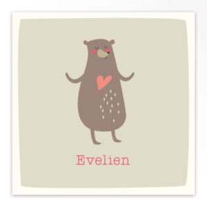 Gevouwen geboortekaartjes 'Bosbeestjes'