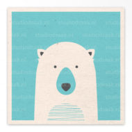 Geboortekaartjes gevouwen 'Beestenfeest'