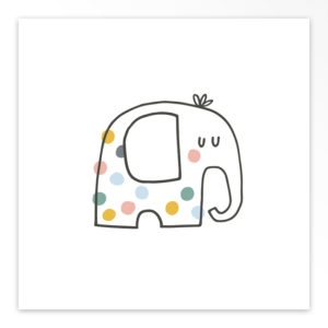 Gevouwen geboortekaartje