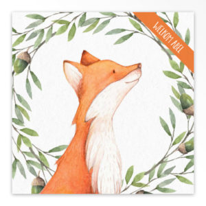 Geboortekaartjes gevouwen 'Natuurlijke liefde'