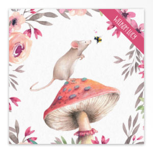 Geboortekaartjes gevouwen 'Natuurlijke liefde'