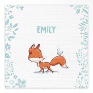 Gevouwen geboortekaartjes 'Nieuwsgierig vosje'