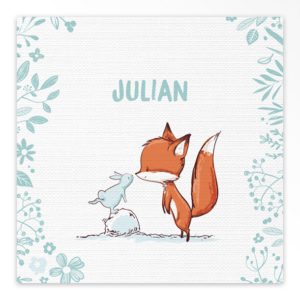 Gevouwen geboortekaartjes 'Nieuwsgierig vosje'
