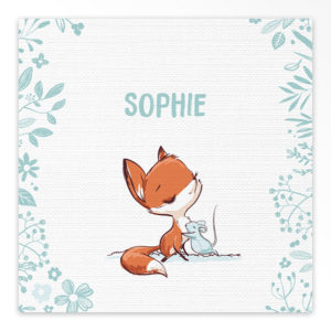 Gevouwen geboortekaartjes 'Nieuwsgierig vosje'