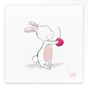 Geboortekaartjes gevouwen 'Gezellige chaos'