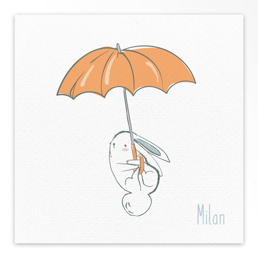 Geboortekaartjes gevouwen 'Gezellige chaos'