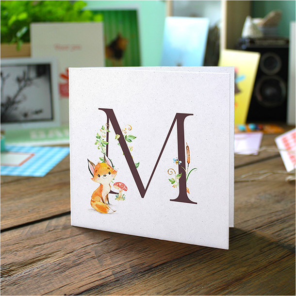 Gevouwen geboortekaartjes 'Alfabet pret' - Afbeelding 2