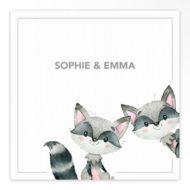 Geboortekaartjes tweeling 'Vrolijke vriendjes'