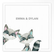 Geboortekaartjes tweeling 'Vrolijke vriendjes'