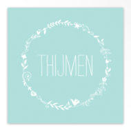 Gevouwen geboortekaartjes 'Groei en bloei'