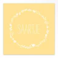 Gevouwen geboortekaartjes 'Groei en bloei'