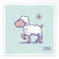 Geboortekaartjes gevouwen 'Lentekriebels'