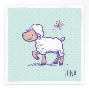 Geboortekaartjes gevouwen 'Lentekriebels'