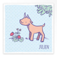 Geboortekaartjes gevouwen 'Lentekriebels'