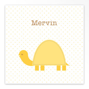 Gevouwen geboortekaartjes 'Lief diertje'