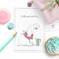 Postkaart 'Gezellige chaos' koffie