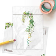 Postkaart 'Piekfijne plantjes' muurtje