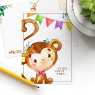 Postkaart 'Apenstreken' party