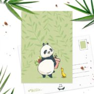 Postkaart 'Panda party' verrassing