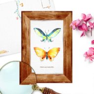 Postkaart 'Vlindervleugels' follow