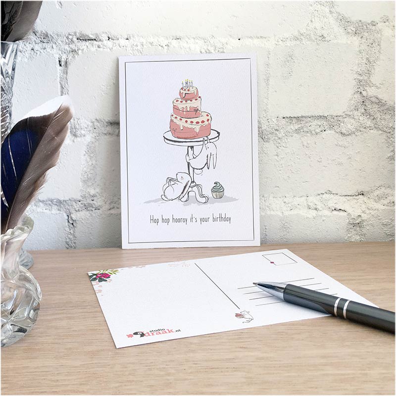 Postkaarten set van 4 'Gezellige chaos' - Afbeelding 3