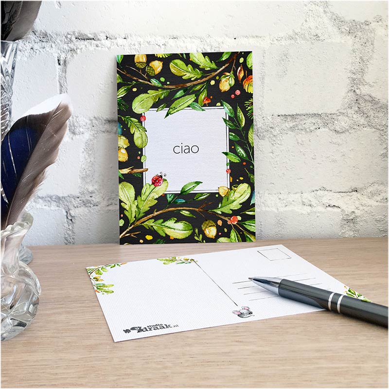 Postkaarten set van 4 'Hallo herfst' - Afbeelding 3