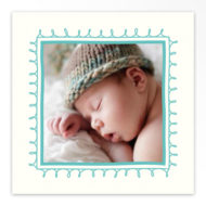 Gevouwen geboortekaartjes 'Simpel en lief'