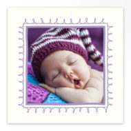 Gevouwen geboortekaartjes 'Simpel en lief'