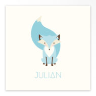 Gevouwen geboortekaartjes 'Slimme rakker'