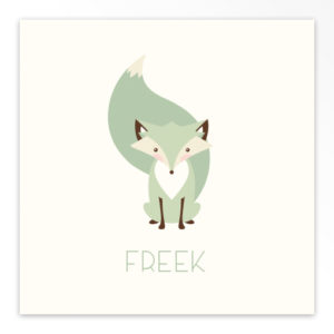 Gevouwen geboortekaartjes 'Slimme rakker'