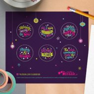 Studio Draak stickers Kerst.