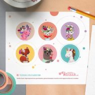 Vel met 6 stickers 'Zin in de zomer'