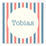 Gevouwen geboortekaartjes 'Sterren en strepen'