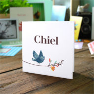 Gevouwen geboortekaartje