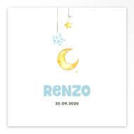 Gevouwen geboortekaartje