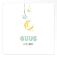 Gevouwen geboortekaartje