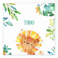 Gevouwen geboortekaartjes 'Jungle bengels'