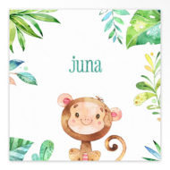 Gevouwen geboortekaartjes 'Jungle bengels'