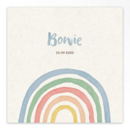 Gevouwen geboortekaartjes 'Klein wonder'