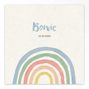 Gevouwen geboortekaartjes 'Klein wonder'