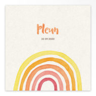 Gevouwen geboortekaartjes 'Klein wonder'