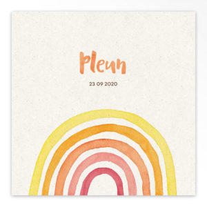 Gevouwen geboortekaartjes 'Klein wonder'