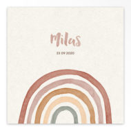 Gevouwen geboortekaartjes 'Klein wonder'